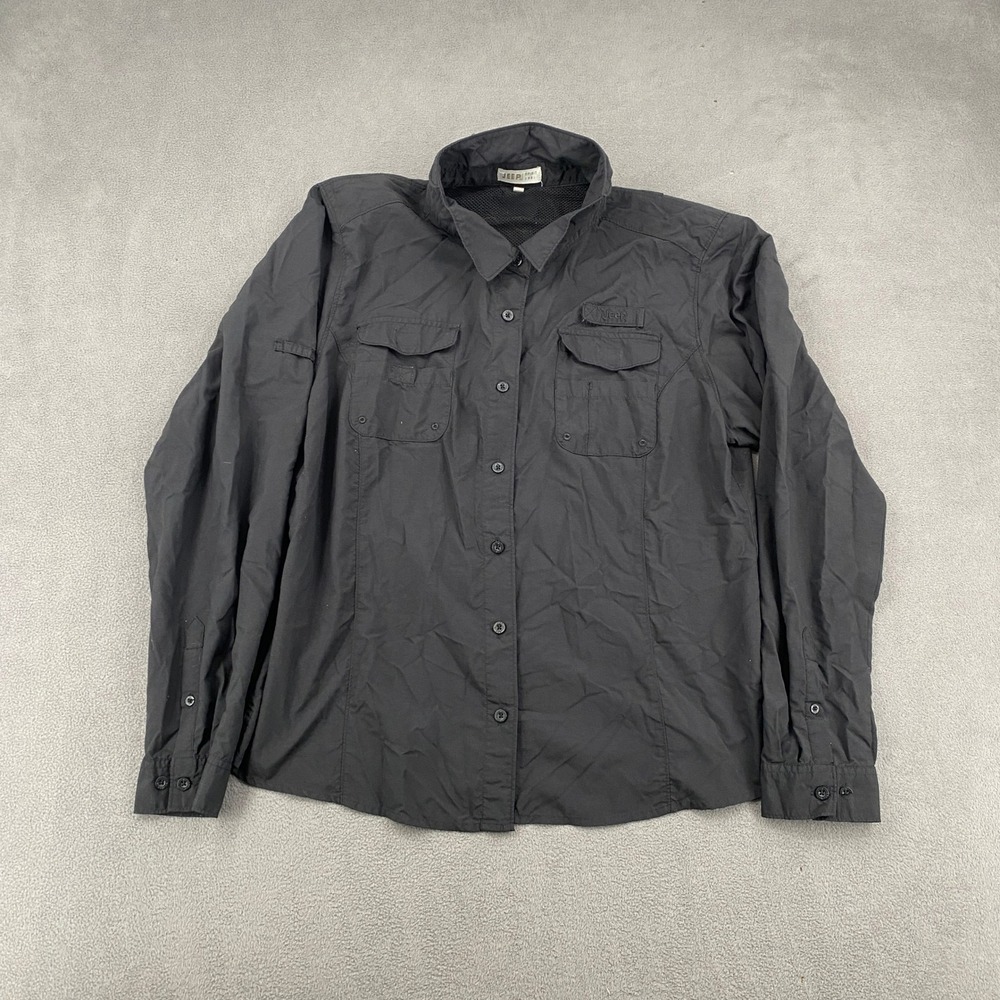Jeep Spirit 1941 Mens 2XL Black Outdoor Utility Fishing Hiking Shirt Long Sleeve